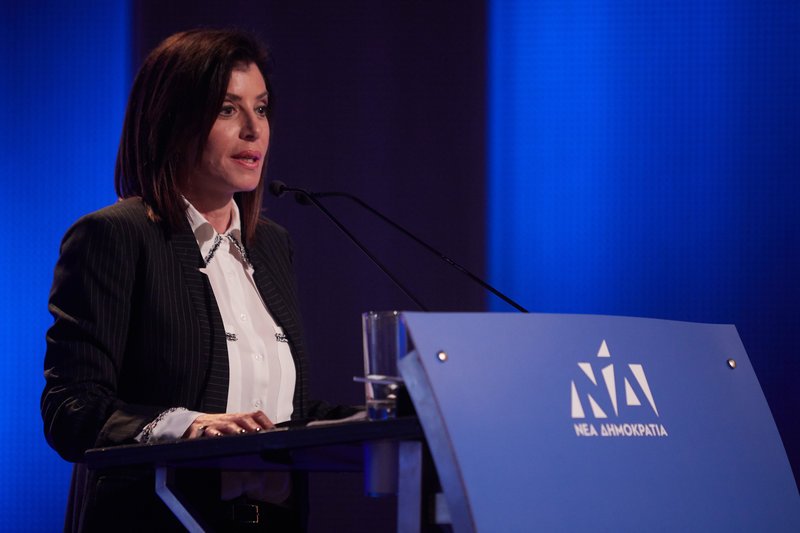 Ο Μητσοτάκης ευχαρίστησε την Αννα Μισέλ Ασημακοπούλου και της ευχήθηκε καλή επιτυχία στην Ευρωβουλή -Φωτογραφία: Intimenews/ΝΤΟΥΝΤΟΥΜΗΣ ΧΡΗΣΤΟΣ