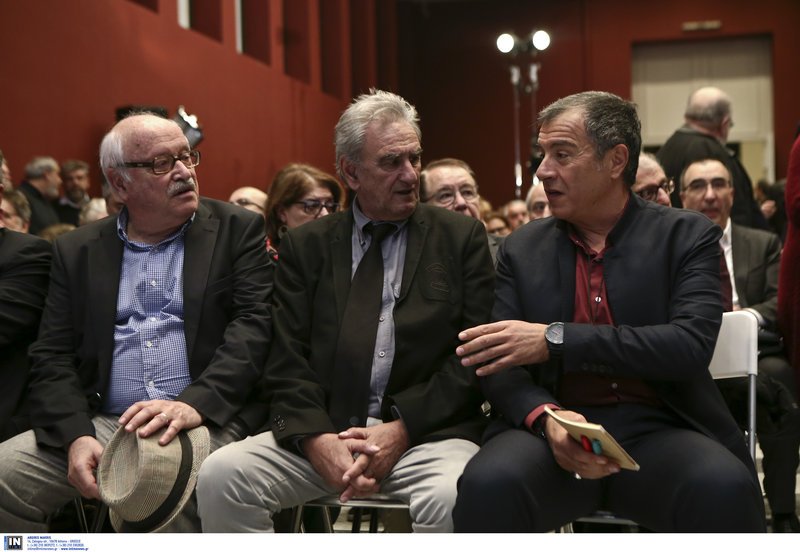 Ο Θάνος Βερέμης, ο Σπύρος Λυκούδης και ο Στ. Θεοδωράκης
