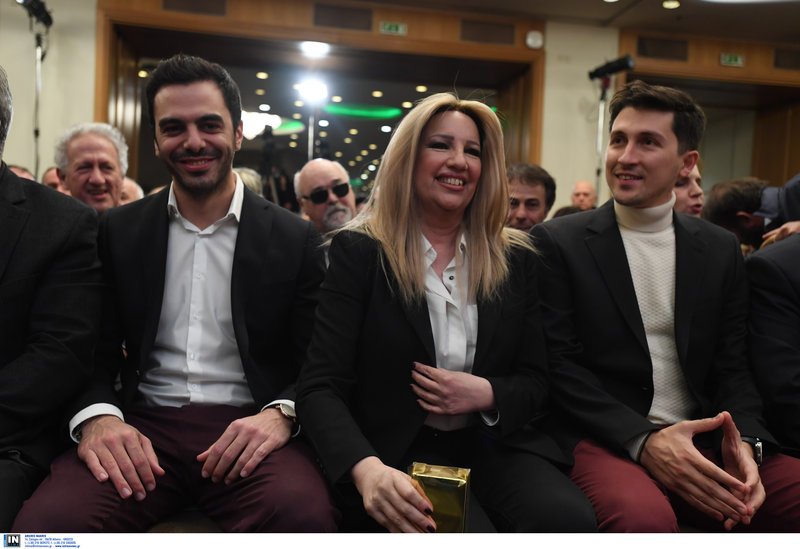 Μ. Χριστοδουλάκης, Φώφη Γεννηματά, Παύλος Χρηστίδης 