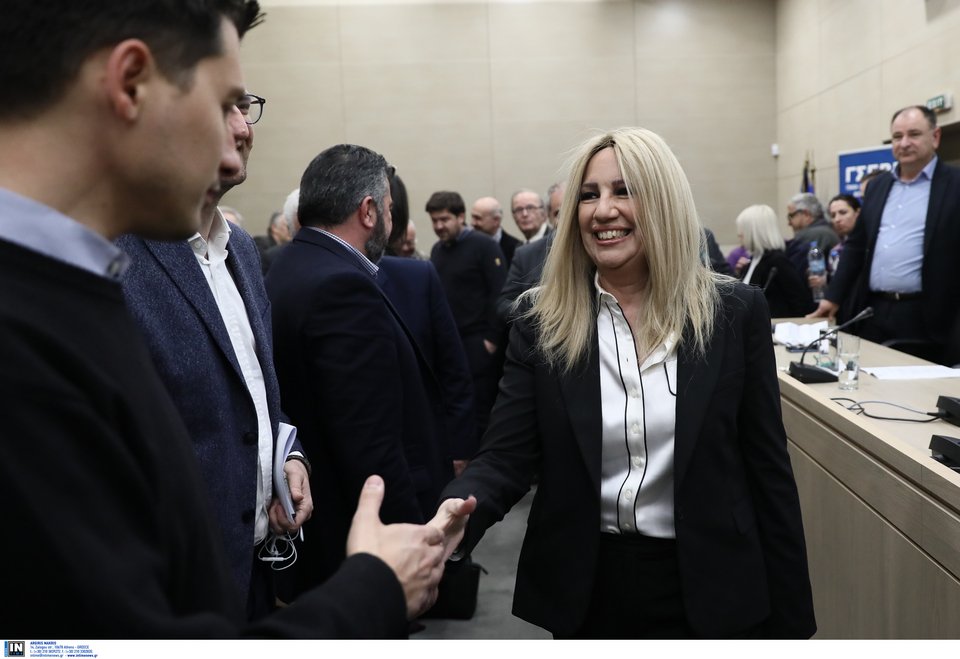 Η Φώφη Γεννηματά κατέθεσε 7 προτάσεις για τη στήριξη των ΜμΕ μιλώντας σε μικρομεσαίους επαγγελματίες στα γραφεία της ΓΣΒΕΕ.
