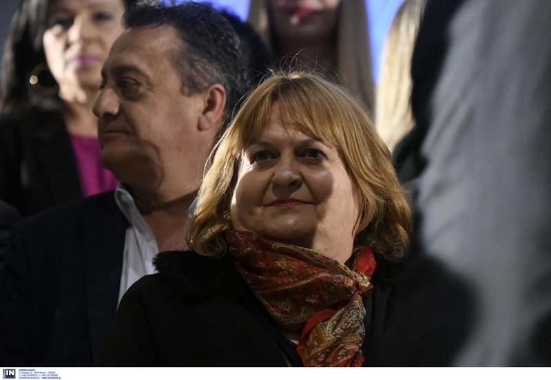 H Kατερίνα Περιστέρη κατά την παρουσίασή της / Φωτογραφία: InTime News