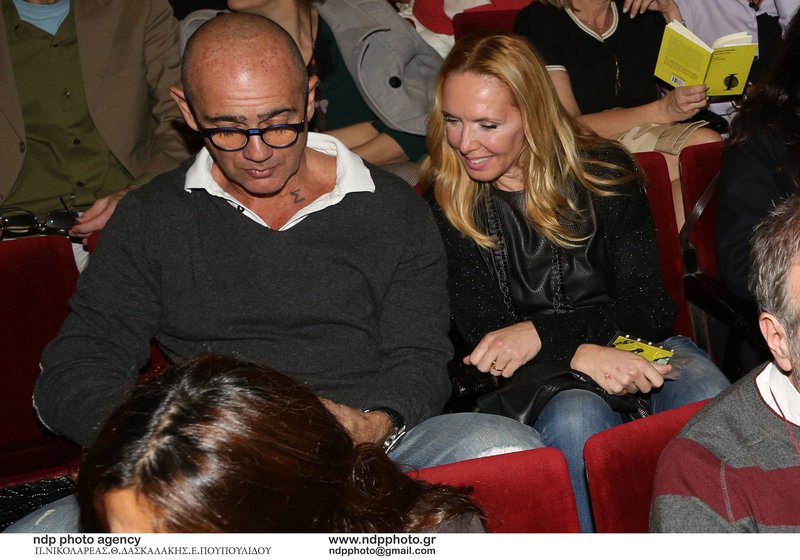 Η Εβελίνα Παπούλια σε σπάνια εμφάνιση με τον σύντροφό της.