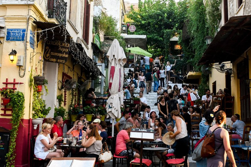 Στα στενά της Πλάκας/ Φωτογραφία: Eurokinissi