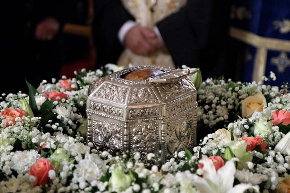 Στον Ιερό Ναό που βρίσκεται στον αύλειο χώρο του 401 Γενικού Στρατιωτικού Νοσοκομείου Αθηνών η Ιερή Κάρα