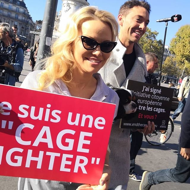 H Πάμελα Άντερσον αγωνίζεται για δικαιώματα των ζώων/ φωτογραφία: instagram