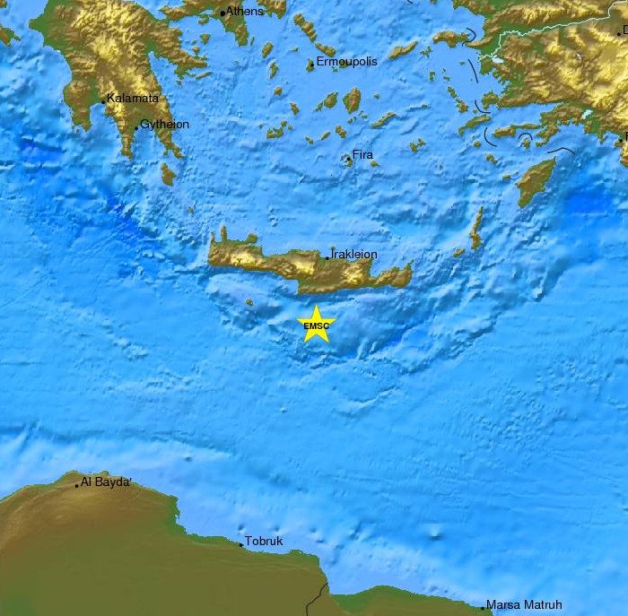 «Χόρεψε» η Κρήτη: Δύο σεισμικές δονήσεις τη νύχτα  [εικόνες] | iefimerida.gr 1