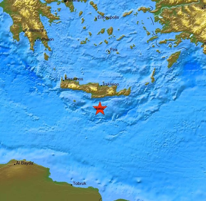 «Χόρεψε» η Κρήτη: Δύο σεισμικές δονήσεις τη νύχτα  [εικόνες] | iefimerida.gr 4