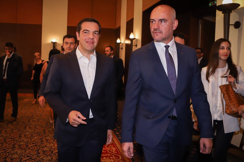 Ο πρόεδρος του ΣΒΒΕ υποδέχεται τον πρωθυπουργό -» -Φωτογραφία: Intimenews/ΜΩΥΣΙΑΔΗΣ ΓΙΑΝΝΗΣ