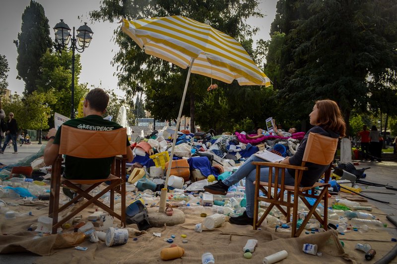 H δράση με τίτλο «Το πλαστικό ταξιδεύει» πραγματοποιήθηκε την Πέμπτη το πρωί