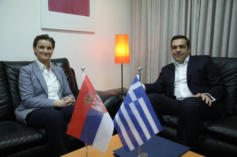 Η Ανα Μπίρναμπιτς & ο Αλέξης Τσίπρας (Φωτογραφία: MOTION TEAM/ ΒΑΣΙΛΗΣ ΒΕΡΒΕΡΙΔΗΣ)