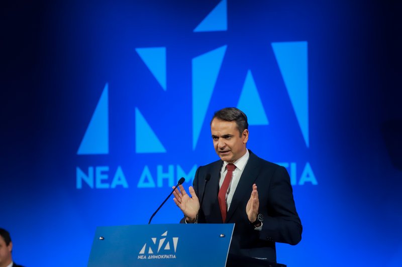 Ο Κυριάκος Μητσοτάκης στην ομιλία του