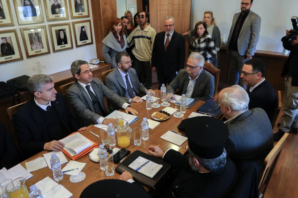Συνάντηση του Υπ. Παιδείας με την Επιτροπή της Εκκλησίας της Ελλάδας (Φωτο: Eurokinissi)