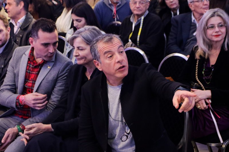 Ο Σταύρος Θεοδωράκης στην εκδήλωση -Φωτογραφία: EUROKINISSI/ΧΡΗΣΤΟΣ ΜΠΟΝΗΣ