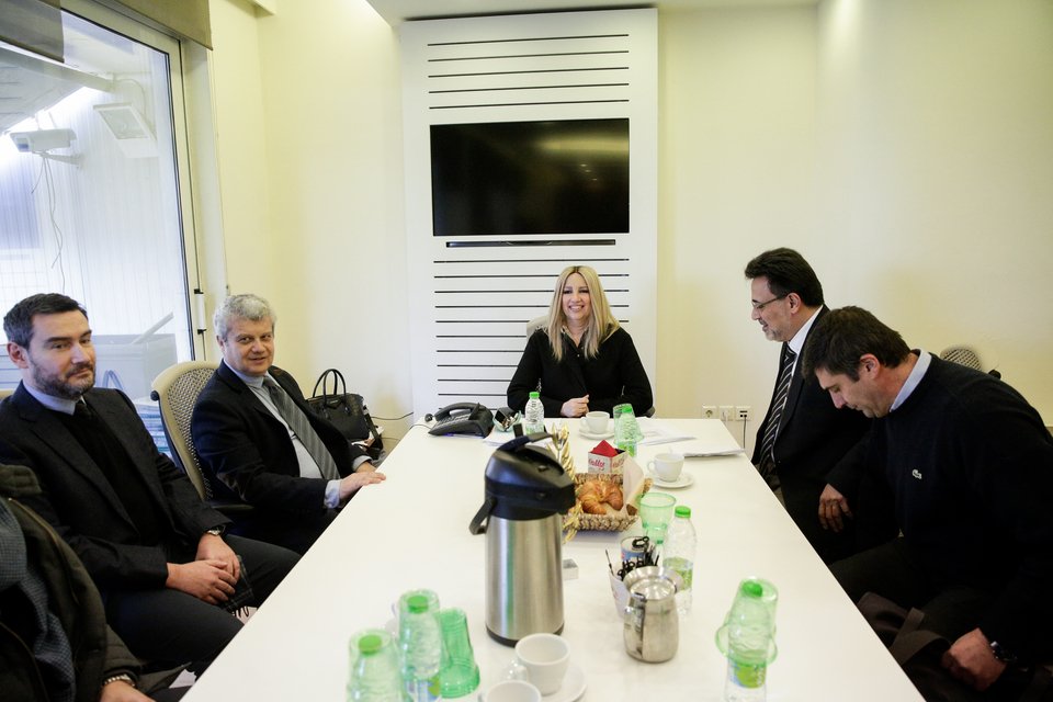 Συνάντηση της Φώφης Γεννηματά με κοσμήτορες του Ελληνικού Ανοικτού Πανεπιστημίου