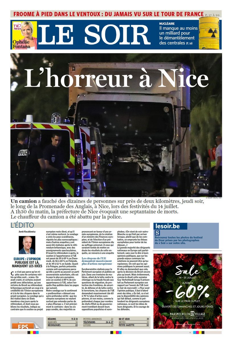 «Τρόμος»: Η λέξη που κυριαρχεί στα σημερινά γαλλικά πρωτοσέλιδα [εικόνες] | iefimerida.gr 3