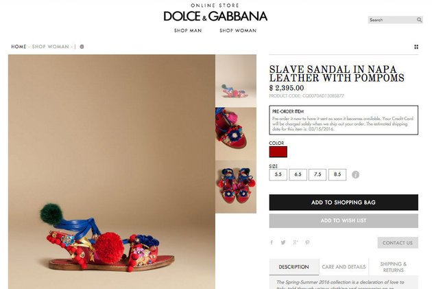 Σάλος: Οι D&G ονόμασαν παπούτσια τους «Σανδάλια Σκλάβου» -Κατακραυγή στο twitter [εικόνες] | iefimerida.gr 1