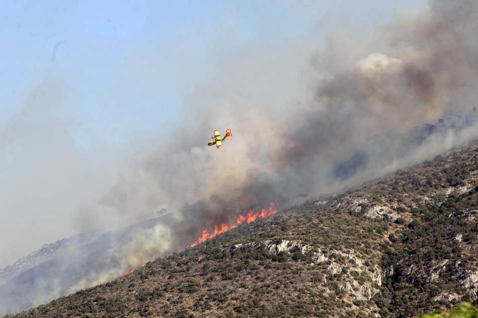 Η μάχη με τις φλόγες που έδωσαν κάτοικοι και πυροσβεστική στο Μαρκόπουλο μέσα από εικόνες | iefimerida.gr 4