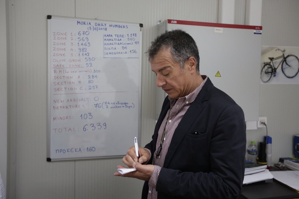 Θεοδωράκης: Το Αιγαίο είναι θάλασσα ειρήνης -Η επίσκεψή του στη Μόρια [εικόνες] | iefimerida.gr 1