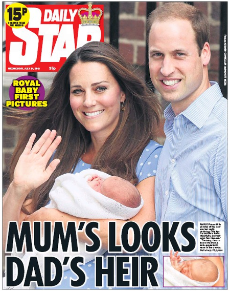 Πανζουρλισμός στον βρετανικό Τύπο για το νέο βασιλικό μωρό [εικόνες] | iefimerida.gr 2