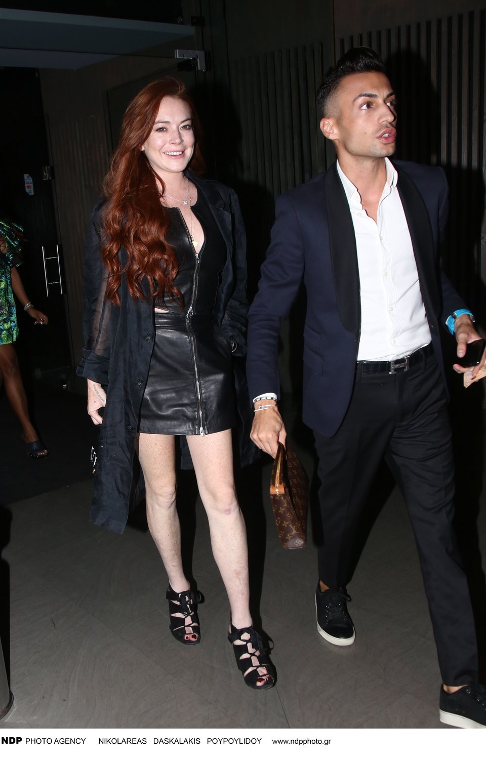 H Λίντσεϊ Λόχαν και ο Παναγιώτης Σπέντζος