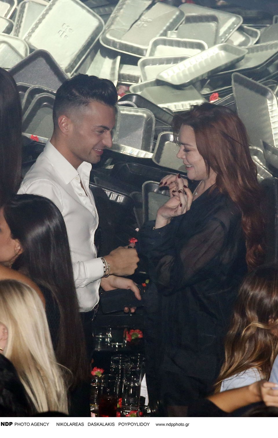 Η Λίντσεϊ Λόχαν με τον Παναγιώτη Σπέντζο