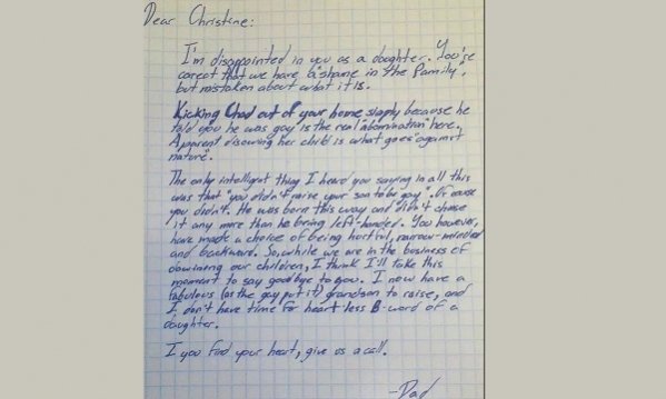 Συνταρακτικό γράμμα ενός παππού για τον ομοφυλόφιλο εγγονό του κάνει το γύρο του διαδικτύου και συγκινεί [εικόνα] | iefimerida.gr 0