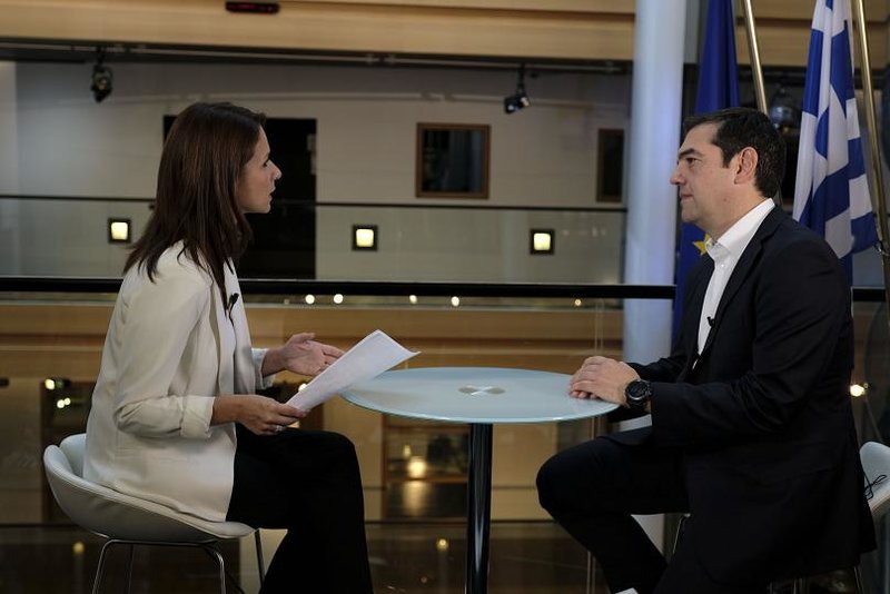 Συνέντευξη του Αλέξη Τσίπρα /Φωτογραφία Euronews