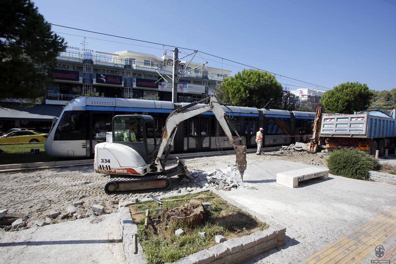 Ξεκίνησαν οι εργασίες ανάπλασης της Αγγέλου Μεταξά, στο κομμάτι από Ζησιμοπούλου μέχρι Λαμπράκη