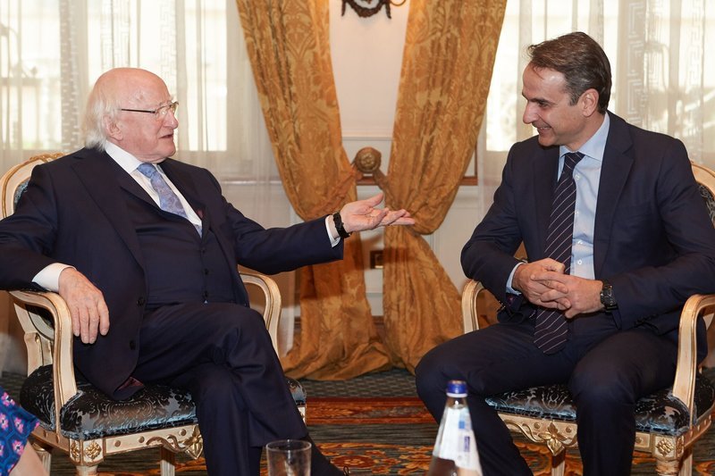 Με τον Ιρλανδό πρόεδρο συναντήθηκε ο Μητσοτάκης -Τι συζήτησαν [εικόνες] | iefimerida.gr 1