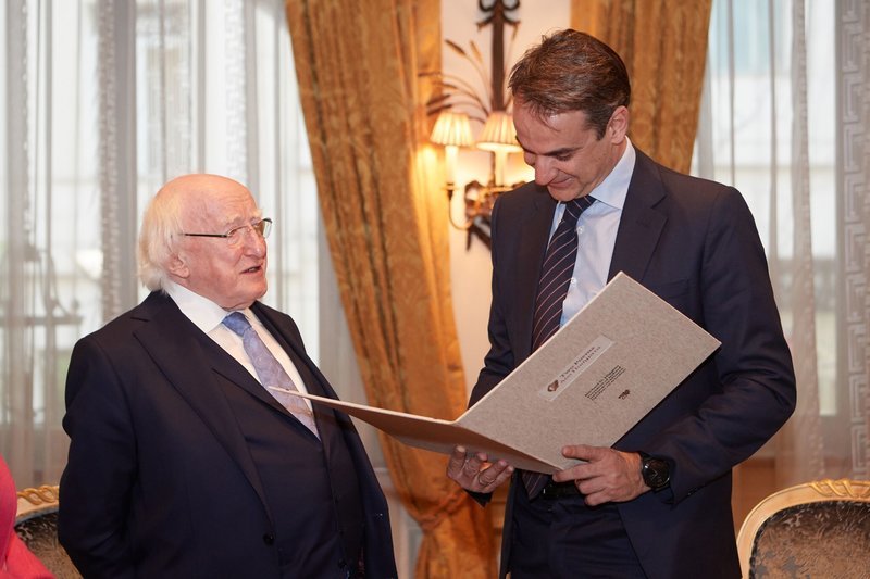 Με τον Ιρλανδό πρόεδρο συναντήθηκε ο Μητσοτάκης -Τι συζήτησαν [εικόνες] | iefimerida.gr 0