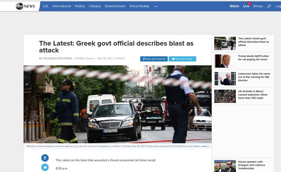 Διεθνής Τύπος: Κυρίαρχη είδηση η επίθεση στον Λουκά Παπαδήμο [εικόνες] | iefimerida.gr 2