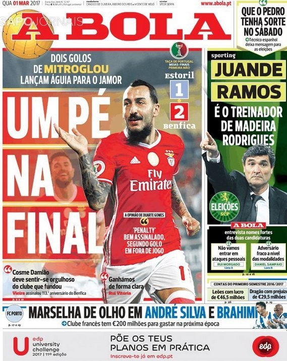 Πρώτο θέμα στην Πορτογαλία ο Μήτρογλου - «Ενας Ελληνας αρκεί» [εικόνες] | iefimerida.gr 0