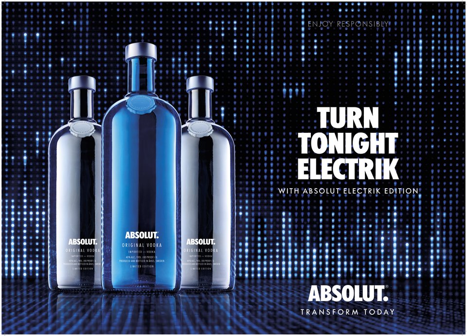 «Ηλεκτρίζει» τη νύχτα η νέα συλλεκτική φιάλη Absolut Electrik [εικόνες]  | iefimerida.gr 0