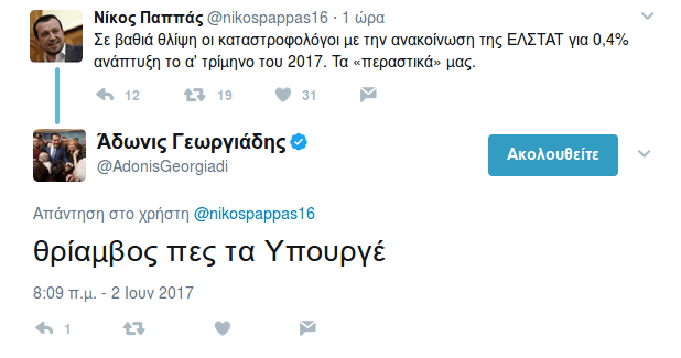 Παππάς για στοιχεία ΕΛΣΤΑΤ: «Tα περαστικά μας» -Αδωνις: «Θρίαμβος υπουργέ» | iefimerida.gr 0