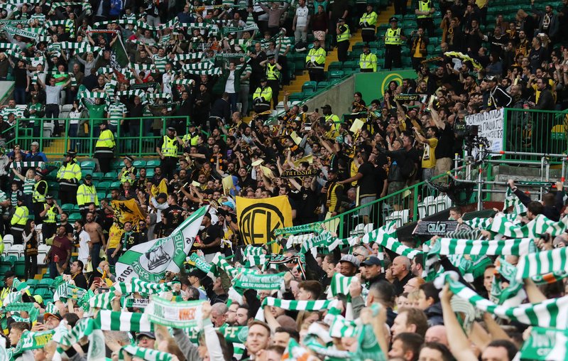 Εξέδρα στο Celtιc Park /Φωτογραφία eurokinissi