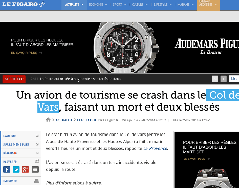 Τρελάθηκαν -Γαλλικό μέσο μετέδωσε ότι έπεσε και άλλο αεροπλάνο στις Αλπεις-Μετά ήρθε η διάψευση [εικόνες]  | iefimerida.gr 1