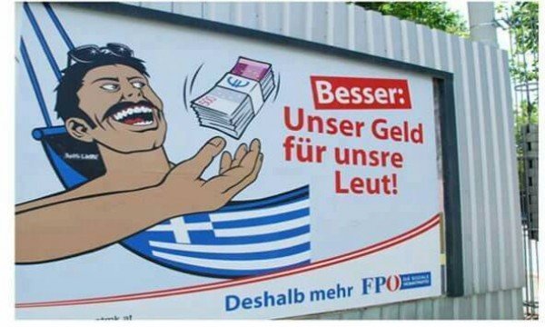 Η προκλητική αφίσα για την Ελλάδα του ακροδεξιού κόμματος της Αυστρίας [εικόνα] | iefimerida.gr 0