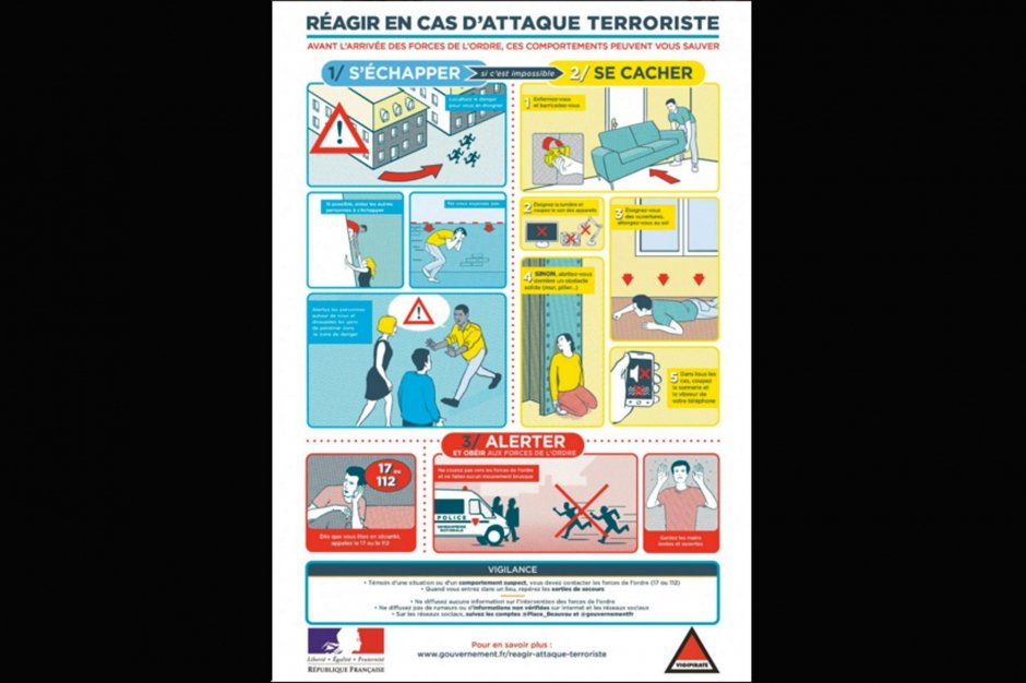 «Τρέξτε, κρυφτείτε, ειδοποιήστε» -Ποιες είναι οι οδηγίες της Γαλλίας σε περίπτωση τρομοκρατικής επίθεσης [εικόνα] | iefimerida.gr 0