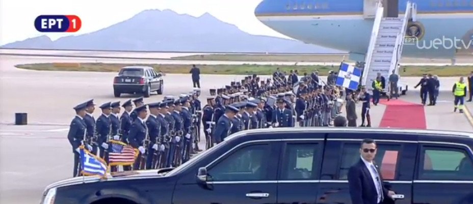 Καρέ καρέ η άφιξη του Μπαράκ Ομπάμα στην Αθήνα: Το Air Force One, το «Κτήνος», η αυτοκινητοπομπή με τα 30 αμάξια! [εικόνες] | iefimerida.gr 21