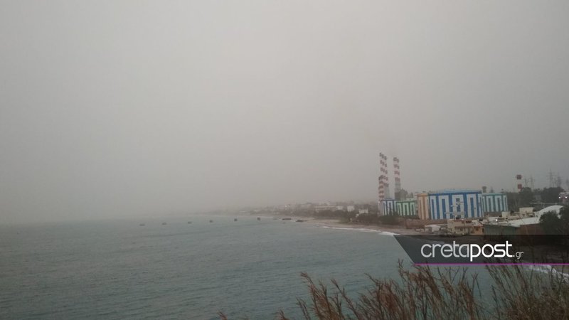 «Ορατότης μηδέν» στα Χανιά -Λόγω αφρικανικής σκόνης [εικόνες] | iefimerida.gr 2