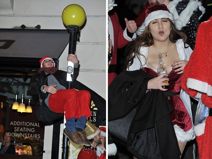 Μόνο στο Λονδίνο: Αγιοι Βασίληδες εκτός ορίων, τύφλα στο μεθύσι [εικόνες] | iefimerida.gr 8