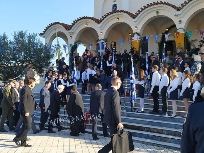 Ο Πρόεδρος της Δημοκρατίας εφτασε νωρίς το πρωί στην πόλη του Ναυπλίου