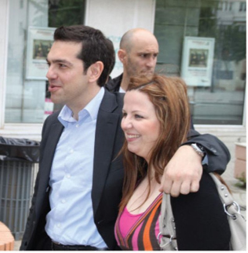 Η Αγγελική Κουγιουμτζόγλου με τον Αλέξη Τσίπρα