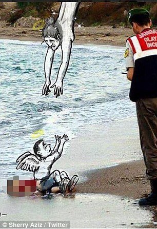 Αυτή είναι η ιστορία του τριών ετών προσφυγόπουλου που πνίγηκε στο Αιγαίο -Ραγίζουν καρδιές τα σκίτσα για το αγγελούδι [εικόνες] | iefimerida.gr 6