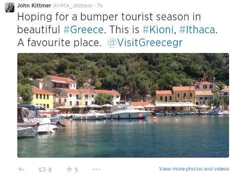 Ο Βρετανός πρέσβης διαφημίζει την Ελλάδα  -Μαγεμένος, εξυμνεί τις ομορφιές του τόπου και τουιτάρει φωτογραφίες από την Ιθάκη [εικόνες] | iefimerida.gr 3