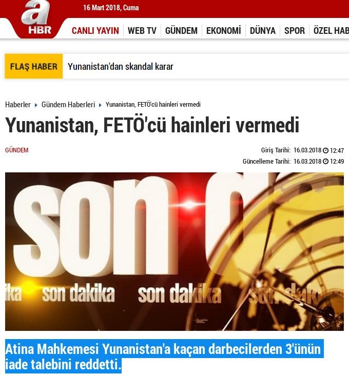 Για «απόφαση-σκάνδαλο» μιλούν τα τουρκικά ΜΜΕ μετά την απόρριψη του αιτήματος έκδοσης των «8» στην Τουρκία | iefimerida.gr 4