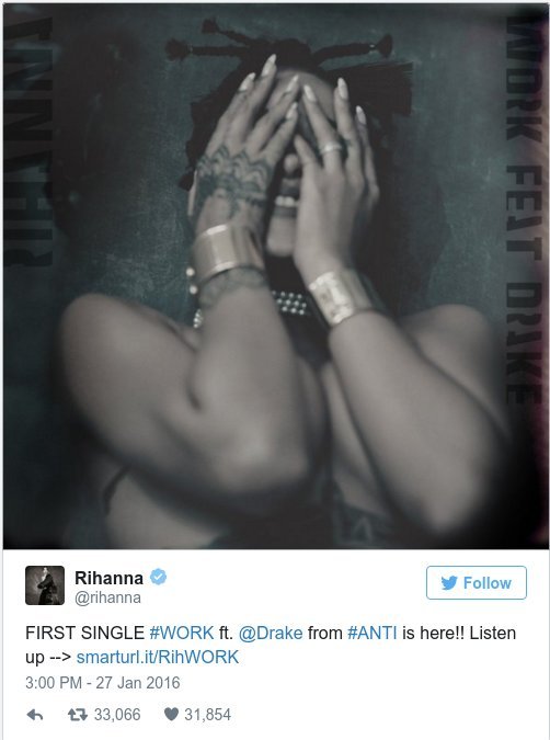 Ακούστε το νέο τραγούδι της Ριάνα (Work). Στο instagram έγραψε ότι όπου να'ναι βγαίνει και το άλμπουμ [εικόνες, βίντεο] | iefimerida.gr 0