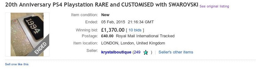 Επετειακό Playstation για τα 20στά γενέθλιά του με... Swarovski [εικόνες & βίντεο] | iefimerida.gr 2