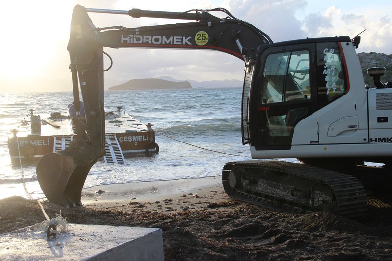 Αυτές είναι οι τελευταίες εργασίες στην ακτή Γκιουμουσλούκ στην Αλικαρνασό για το φυλάκιο απέναντι από τα Ιμια [εικόνες] | iefimerida.gr 2