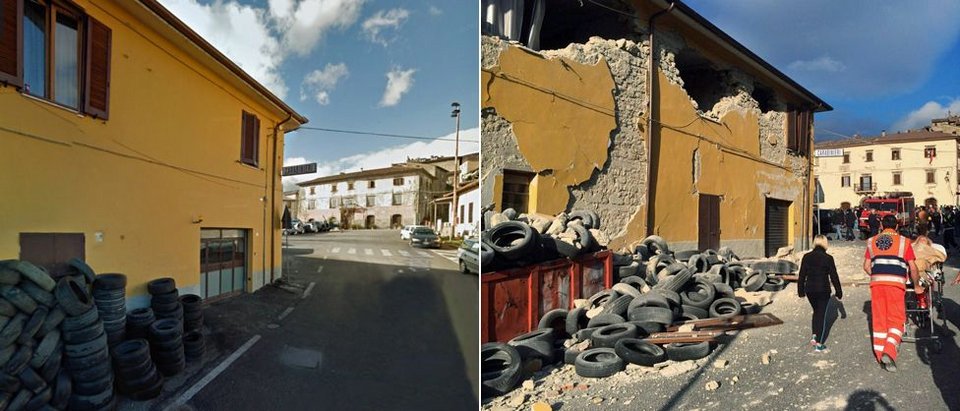 Το Αματρίτσε πριν και μετά τον σεισμό -Σε ερείπια η ιστορική πόλη [εικόνες] | iefimerida.gr 5